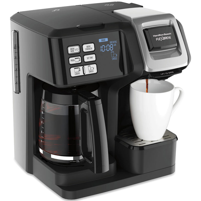 Hamilton Beach FlexBrew 2 Way Coffee Maker with 12-Cup Capacity - Black, , hires