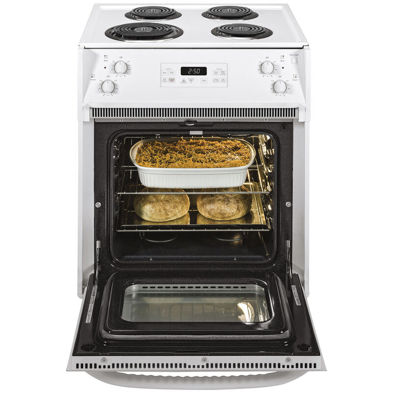 GE 27 in. 3 cu. ft. Drop-In Electric Range with Coil Burners - White, White, hires