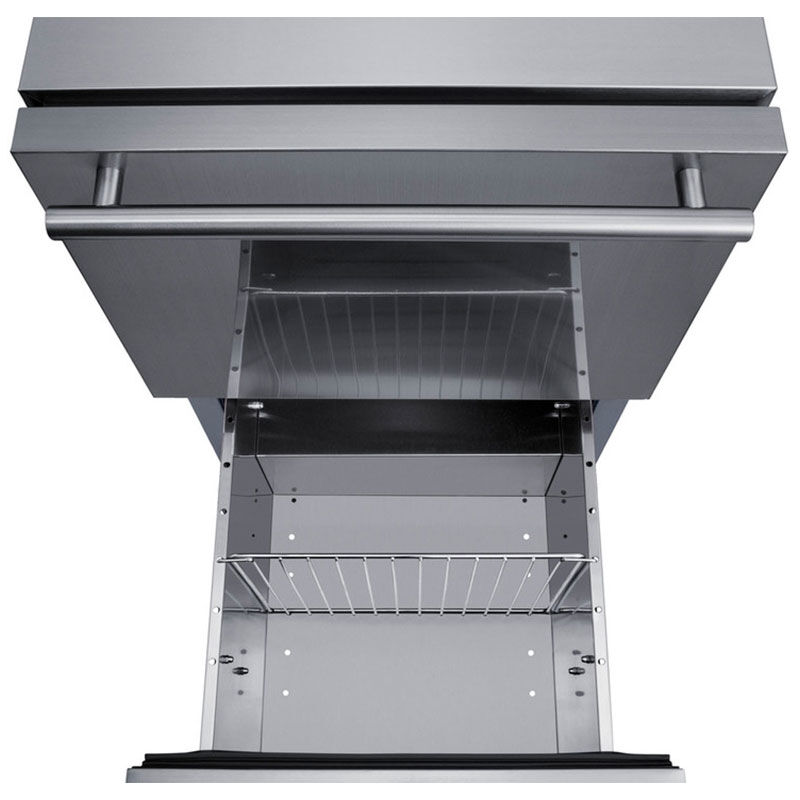 Summit 18 in. 3.4 cu. ft. Outdoor Double Refrigerator Drawers - Stainless Steel/Panel Ready, , hires