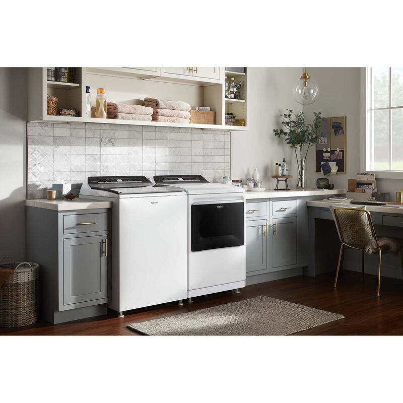 Whirlpool 27 in. 7.4 cu. ft. Smart Gas Dryer with Sensor Dry, Sanitize & Steam Cycle - White, , hires