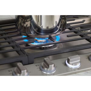LG 36 in. 5-Burner Smart Natural Gas Cooktop with Griddle, Simmer Burner & Power Burner - Stainless Steel, , hires
