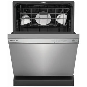 Frigidaire 24 in. Front Control Dishwasher with 54 dBa Sound Level, MaxDry & Pocket - Stainless Steel, Stainless Steel, hires