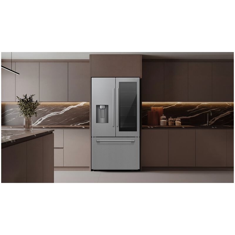 Samsung 36 in. 28.5 cu. ft. Smart French Door Refrigerator with Ice & Water Dispenser - Fingerprint Resistant Stainless, , hires