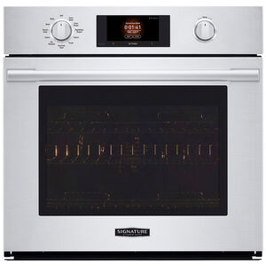 Signature Kitchen Suite 30 in. 4.7 cu. ft. Electric Smart Wall Oven with True European Convection & Self Clean - Stainless Steel, , hires