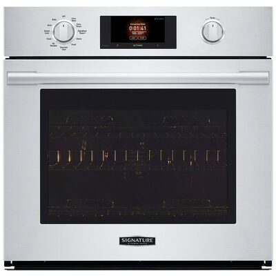 Signature Kitchen Suite 30 in. 4.7 cu. ft. Electric Smart Wall Oven with True European Convection & Self Clean - Stainless Steel | SKSSV3001S