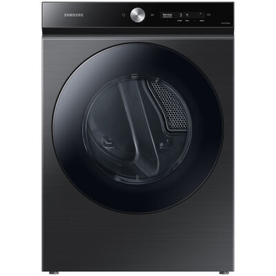 Samsung Bespoke 27 in. 7.6 cu ft. Smart Stackable Electric Dryer with Super Speed Dry, AI Smart Dial, Sensor Dry, Sanitize & Steam Cycle - Brushed Black | DVE53BB8700V