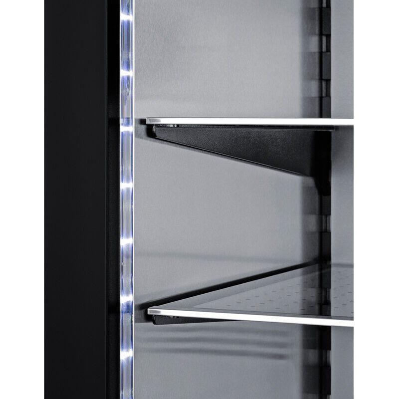 Summit 24 in. Built-In/Freestanding 3.5 cu. ft. Compact Beverage Center with Adjustable Shelves & Digital Control - Stainless Steel, , hires