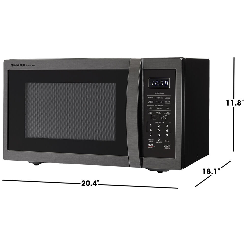 Sharp 20 in. 1.4 cu. ft. 1100W Countertop Microwave with Sensor