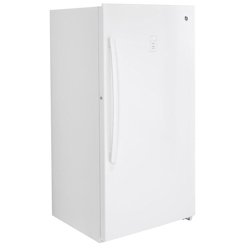GE 33 in. 17.3 cu. ft. Garage-Ready Upright Freezer with Adjustable Shelves - White, , hires