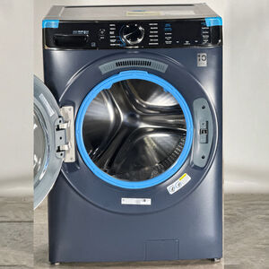 GE Profile 28 in. 5.3 cu. ft. Smart Stackable Front Load Energy Star Washer with UltraFresh Vent System+, Sanitize & Steam Cycle - Sapphire Blue (Open Box Good Condition), , hires