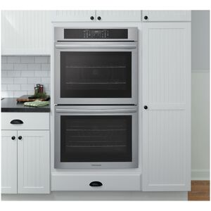Frigidaire 30 in. 10.6 cu. ft. Top Control Electric Double Wall Oven With Standard Convection - Stainless Steel, Stainless Steel, hires