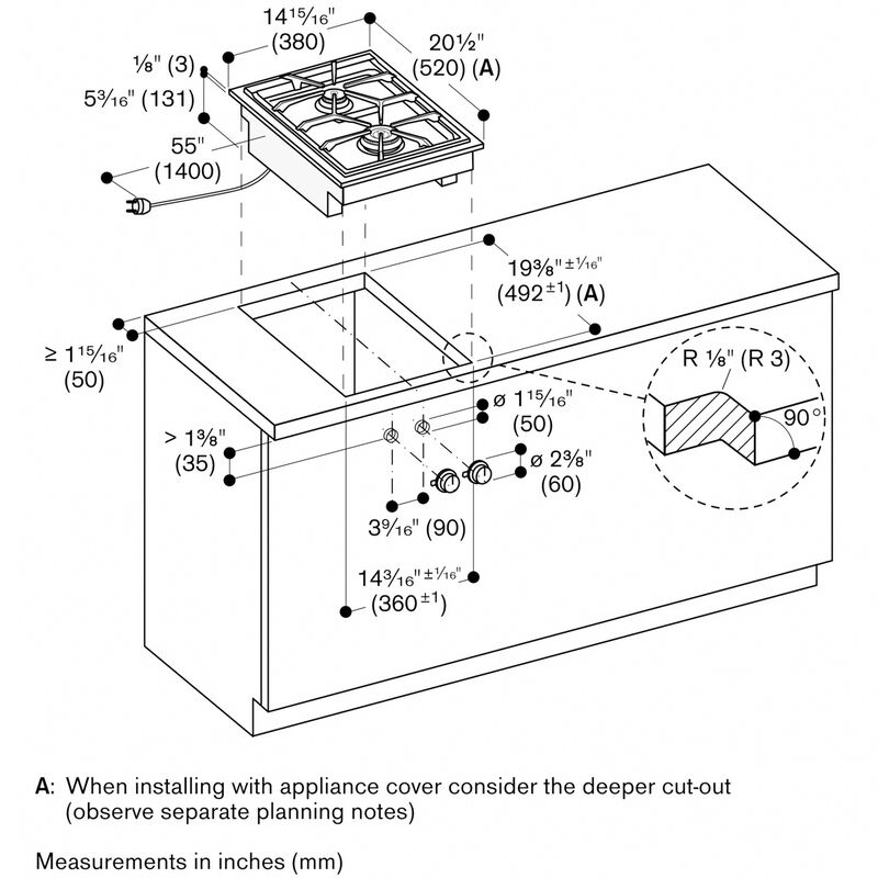 Gaggenau Vario 400 Series 15 in. 2-Burner Natural Gas Cooktop with Simmer Burner - Stainless Steel, , hires