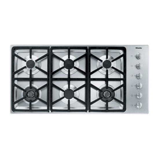 Miele Professional Series 42 in. 6 Burner Natural Gas Cooktop with Power Burner Stainless Steel
