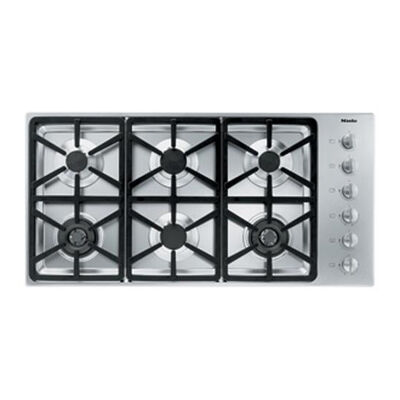 Miele Professional Series 42 in. 6-Burner Natural Gas Cooktop with Power Burner - Stainless Steel | KM3484G