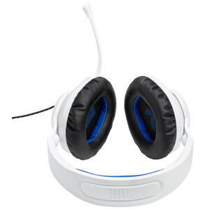 JBL Quantum 100P Wired Over-Ear Gaming Headset with Detachable Boom Mic - White, , hires