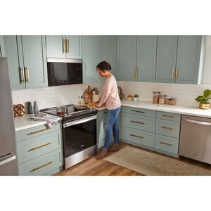 Whirlpool 30 in. 1.1 cu. ft. Over-the-Range Microwave with 10 Power Levels, 300 CFM & Sensor Cooking Controls - Fingerprint Resistant Stainless Steel, Fingerprint Resistant Stainless, hires