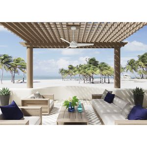 Hunter Trimaran 52 in. Indoor/Outdoor Ceiling Fan with Wall Control - Fresh White, , hires