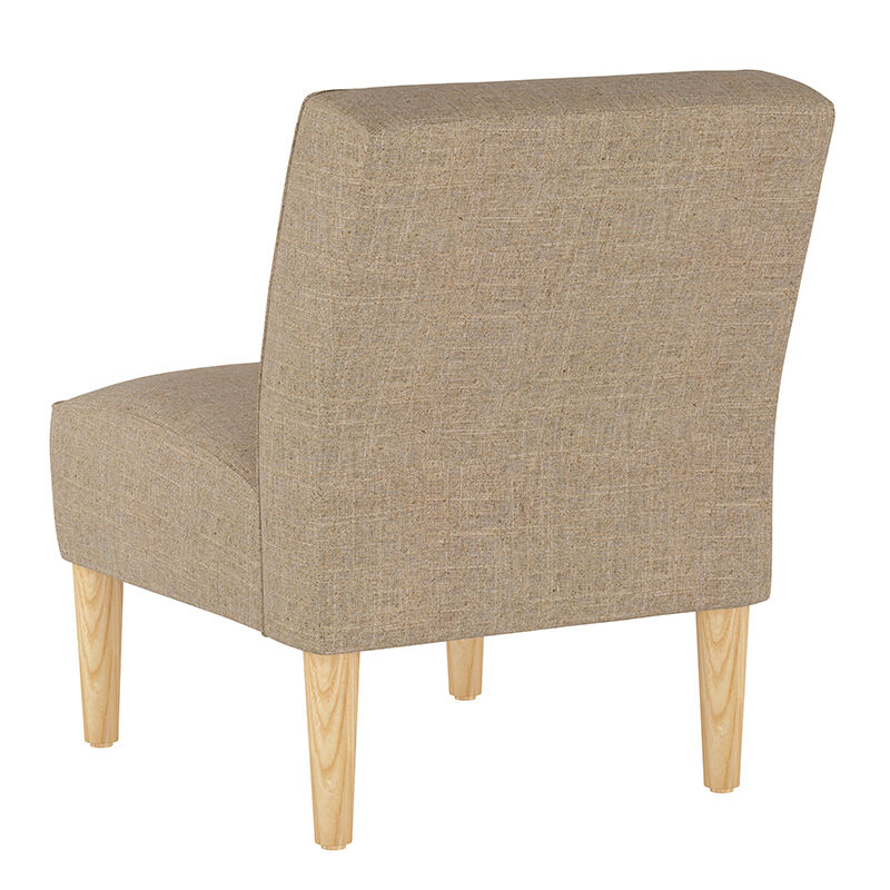 Skyline Furniture Armless Chair in Linen Fabric - Sandstone, , hires