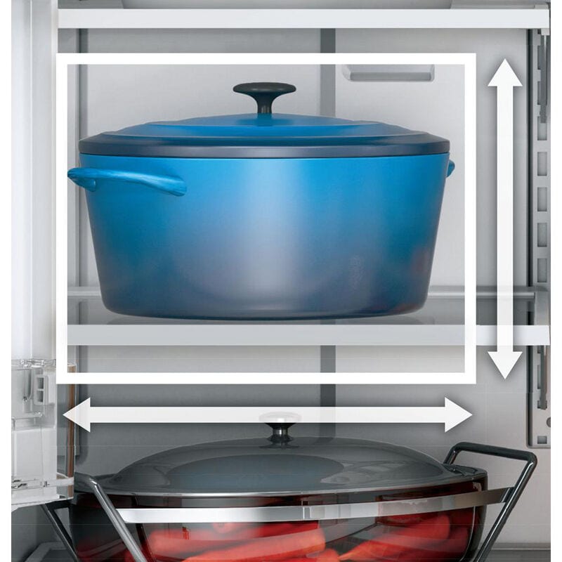 GE 36 in. 25.6 cu. ft. French Door Refrigerator with Ice & Water Dispenser - Fingerprint Resistant Stainless, Fingerprint Resistant Stainless, hires