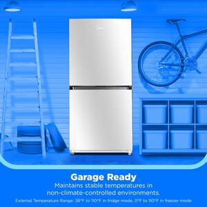 Midea 30 in. 20.0 cu. ft. Garage-Ready Automatic Smart 4-Drawers Upright Freezer with Adjustable Shelves - Stainless Steel, Stainless Steel, hires