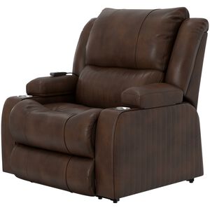 Catnapper Kirk Power Lift Lay Flat Recliner with Storage Arm & Dual Cupholders - Walnut, Walnut, hires
