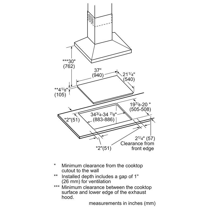 Bosch Benchmark 36 in. 5-Burner Smart Induction Cooktop with Power Burner - Black, , hires
