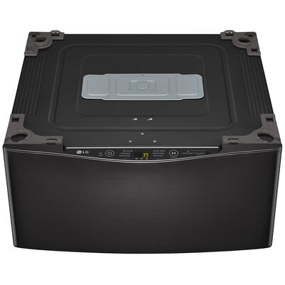 LG SideKick 29 in. 1.0 cu. ft. TwinWash Compatible Pedestal Washer - Black Steel | WD200CB