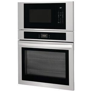 Frigidaire 30 in. 6.9 cu. ft. Electric Microwave/Wall Oven Combo with Standard Convection & Sensor Cooking - Stainless Steel, Stainless Steel, hires