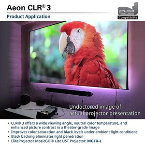 Elite Screens 123" Edge Free Fixed Frame Projection Screen for Ultra-Short- Throw Projectors, , hires