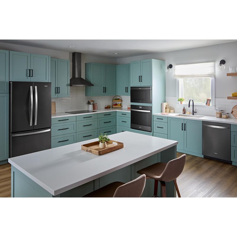 Whirlpool 30 in. 1.1 cu. ft. 1000W Smart Built-In Microwave with Convection & Sensor Cooking - Black Stainless, , hires