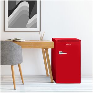 Avanti 18 in. 3.1 cu. ft. Mini Fridge with Freezer Compartment - Red, Red, hires