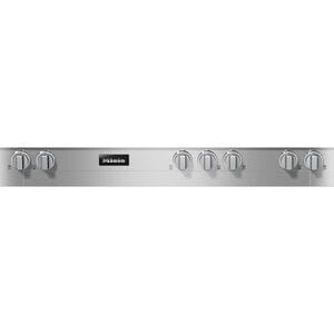 Miele Professional Series 48 in. 6-Burner Natural Gas Rangetop with Griddle, Simmer Burner & Power Burner - Clean Steel, , hires