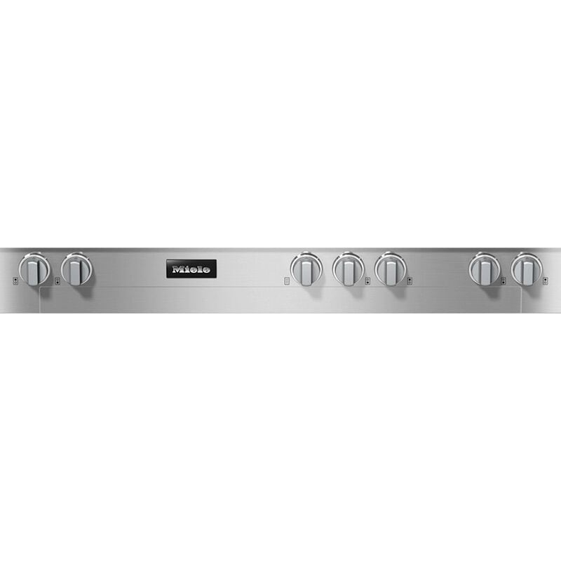 Miele Professional Series 48 in. 6-Burner Natural Gas Rangetop with Griddle, Simmer Burner & Power Burner - Clean Steel, , hires