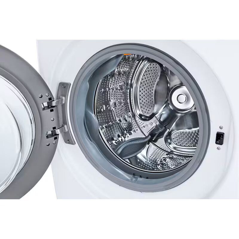 LG 27 in. 4.5 cu. ft. Smart Stackable Front Load Washer with TurboWash 360, Sanitize & Steam Wash Cycle - White, White, hires