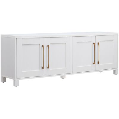 Preston & Cole Daphne 68" Wide TV Stand for TVs up to 75" - White | 141164P