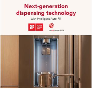 KitchenAid 36 in. 23.1 cu. ft. Smart Counter Depth French Door Refrigerator with Ice & Water Dispenser - Juniper, , hires