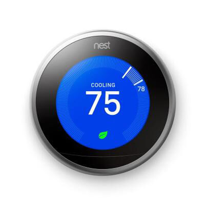 Google Nest Learning Thermostat (3rd Generation) - Stainless Steel | T3007ES