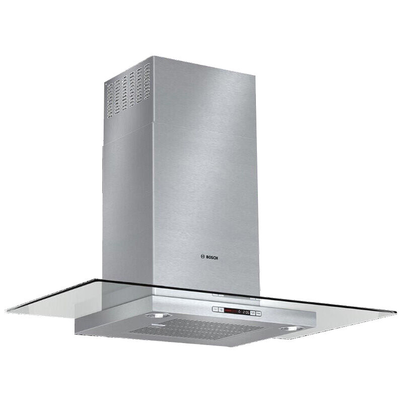 Bosch Benchmark 36 in. Chimney Style Range Hood with 4 Speed Settings, 600 CFM, Convertible Venting & 2 Halogen Lights - Stainless Steel, , hires