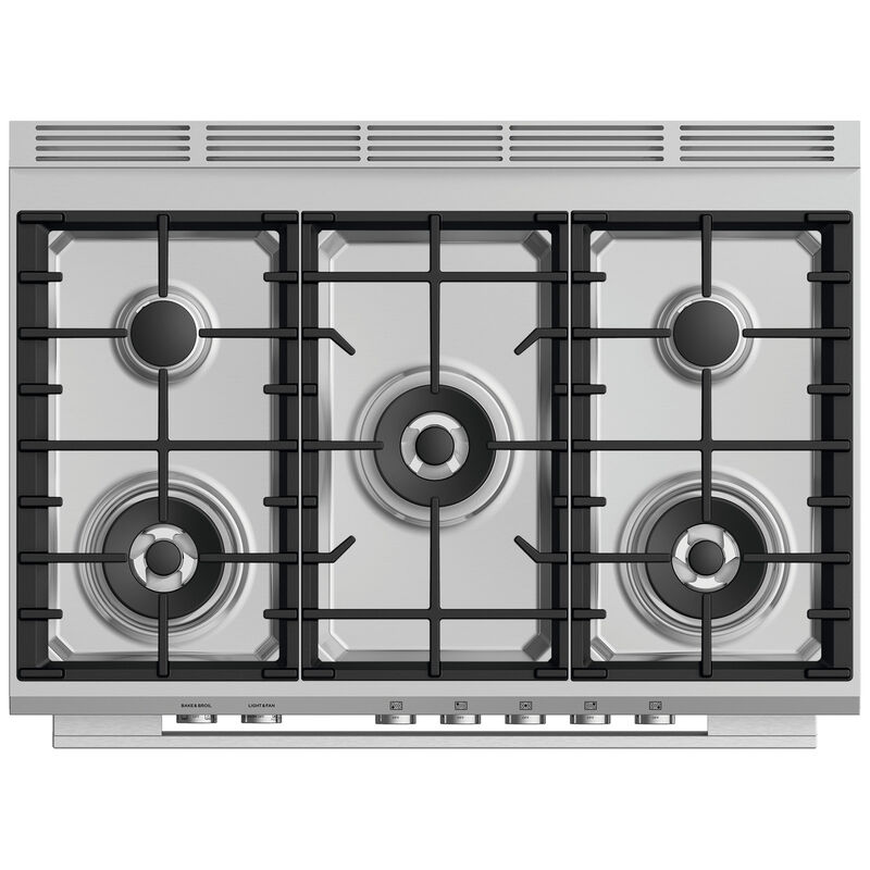 Fisher & Paykel Series 7 36" Freestanding Gas Range with 5 Sealed Burners, 4.9 Cu. Ft. Single Oven & Storage Drawer - Stainless Steel, , hires