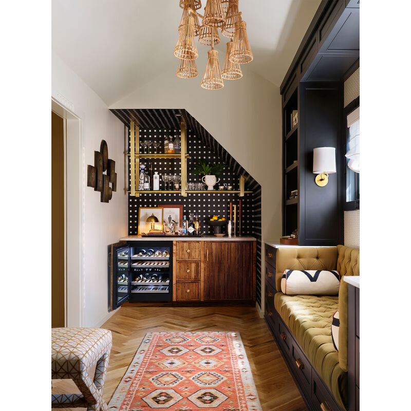 Signature Kitchen Suite 24 in. Undercounter Smart Wine Cooler with Metal & Wood Racks, Dual Temperature Zones & 41 Bottle Capacity - Custom Panel Ready, , hires