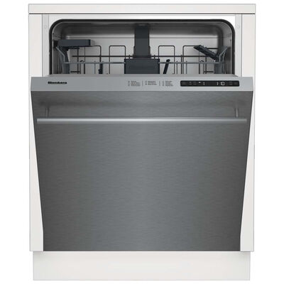 Blomberg 24 in. Top Control Flush-Mount Dishwasher with 48 dBA Sound Level - Fingerprint Free Stainless Steel | DW51600SS