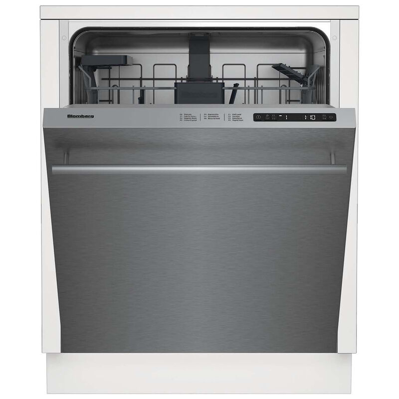 Blomberg 24 in. Top Control Flush-Mount Dishwasher with 48 dBA Sound Level - Fingerprint Free Stainless Steel, , hires