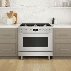 Bosch 800 Series 36 in. 3.4 cu. ft. Standard Convection Gas Range with 6 Sealed Burners - Stainless Steel, , hires