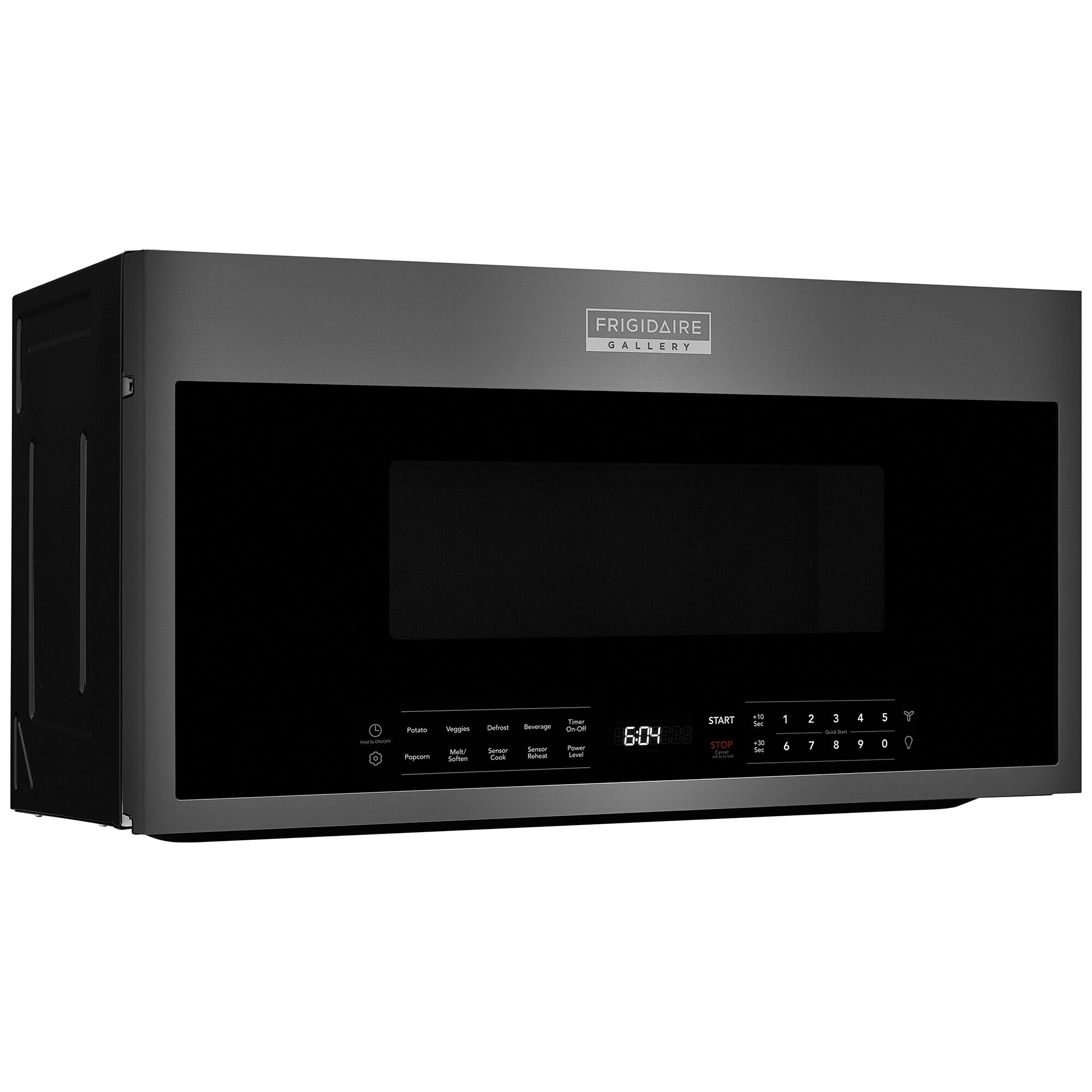 Frigidaire Gallery 30 in. 1.9 cu. ft. Over the Range Microwave with 11 Power Levels 400 CFM Sensor Cooking Controls Black Stainless Steel