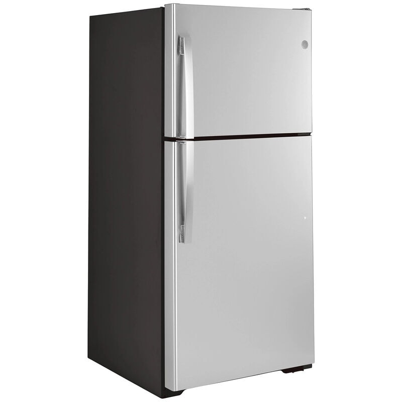 GE 30 in. 19.2 cu. ft. Garage Ready Top Freezer Refrigerator - Fingerprint Resistant Stainless, Stainless Steel, hires