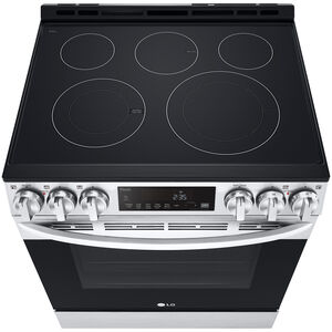 LG 30 in. 6.3 cu. ft. Smart Air Fry True European Convection Slide-In Electric Range with Radiant Burners - PrintProof Stainless Steel, , hires