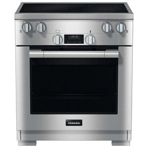 Miele 30 in. 4.6 cu. ft. Convection Oven Freestanding Electric Range with 4 Induction Zones - Clean Touch Steel, , hires