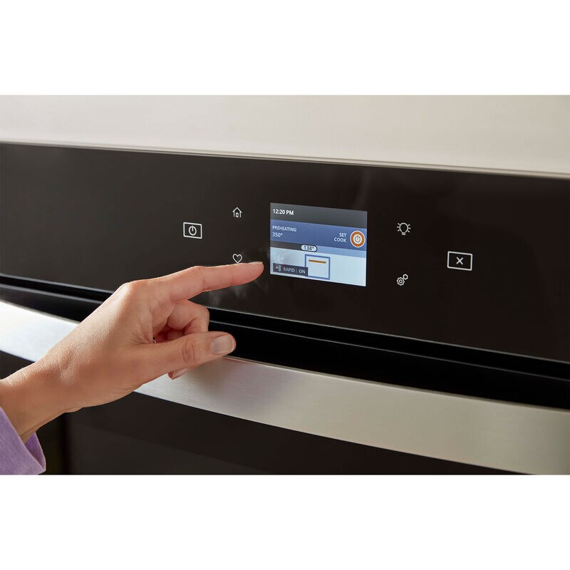 Whirlpool 30 in. 5 cu. ft. Smart Electric Single Wall Oven with Standard Convection - White, , hires