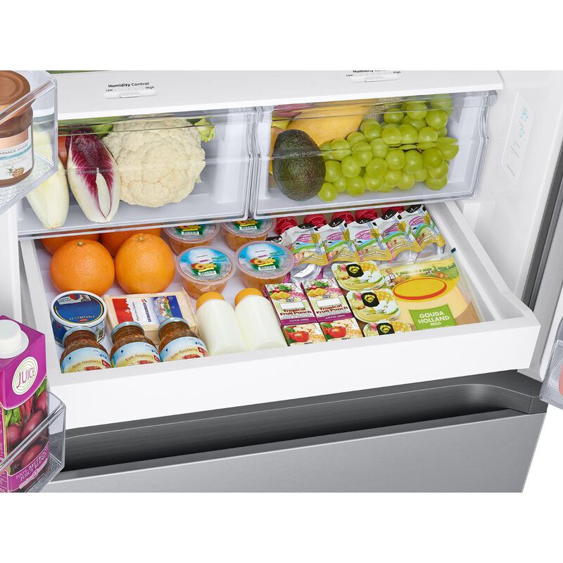 Samsung 30 in. 22.1 cu. ft. Smart French Door Refrigerator with Ice Maker - Fingerprint Resistant Stainless Steel, , hires
