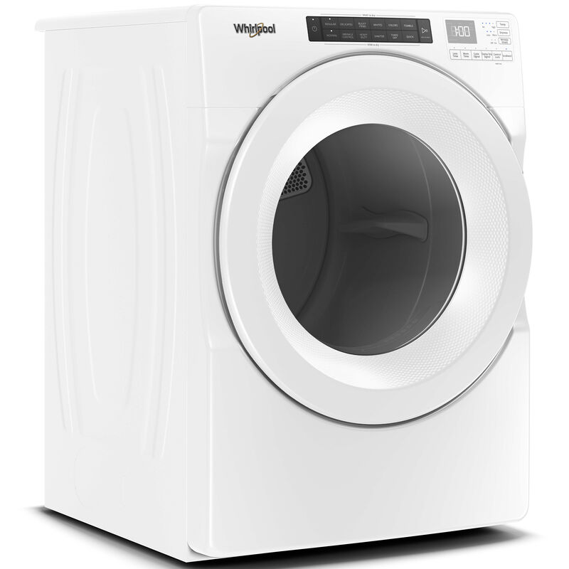 Whirlpool 27 in. 7.4 cu. ft. Stackable Gas Dryer with Intuitive Touch Controls, Sanitize Cycle & Sensor Dry - White, , hires